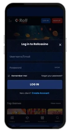 Rollcasino login