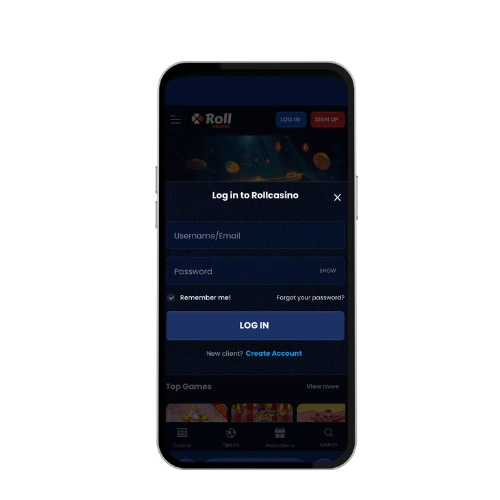 Rollcasino login